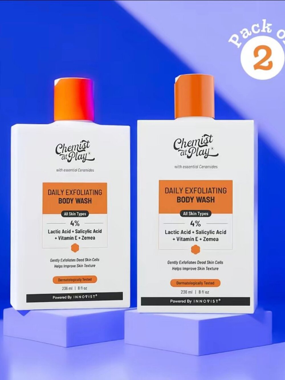 Chemist at Play Daily Exfoliating Body Wash Pack of 2 8 fl oz